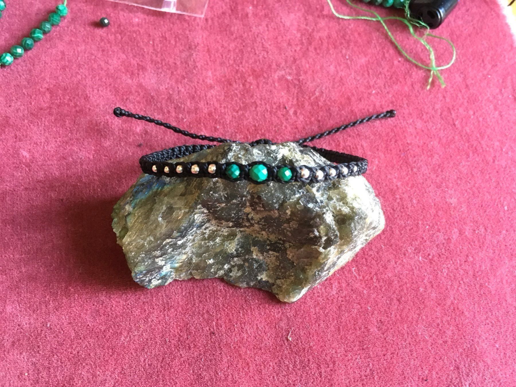 Bracciali & Braccialetti: Malachit, Einzigartiger edler Armband – Nuovo e nell'imballaggio originale da Zürich venduto da MEVAS-Schmuck 1