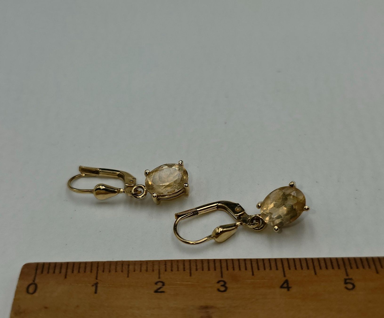 Orecchini pendenti & Orecchini a lobo: 18 Karat 750 Gold Ohrringe Mit Citrin – Usato da Wald ZH venduto da Dasilver 1