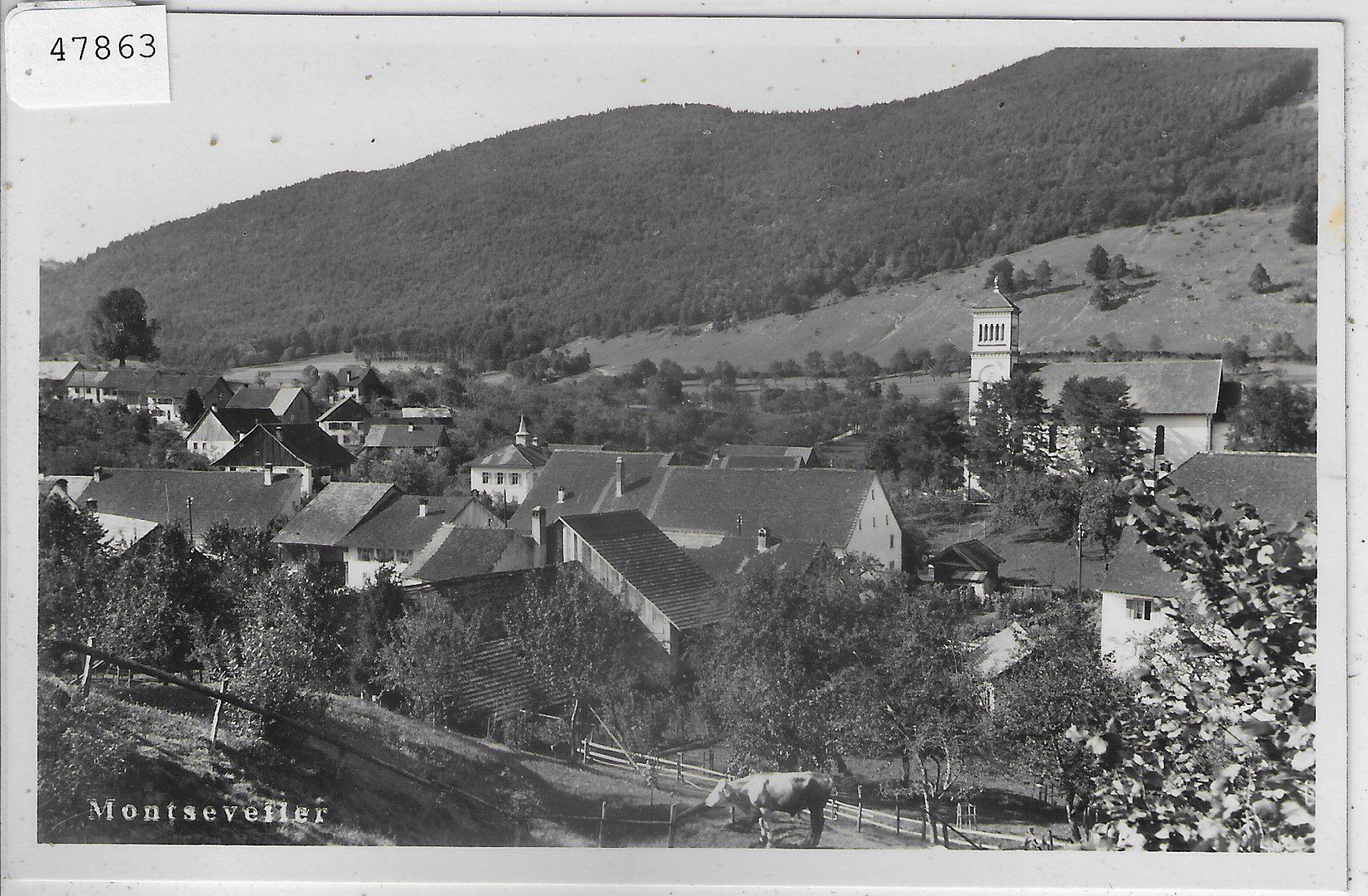 Ansichtskarten: Montsevelier - Vue generale – Gebraucht aus Ettingen von Kartenplanet