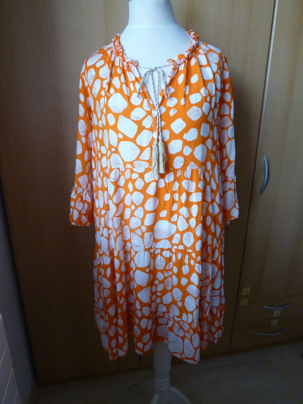 Kleider: orange Long Bluse / Kleid TANTRA  Gr. L – Gebraucht aus Dättlikon von Mamakuga 5