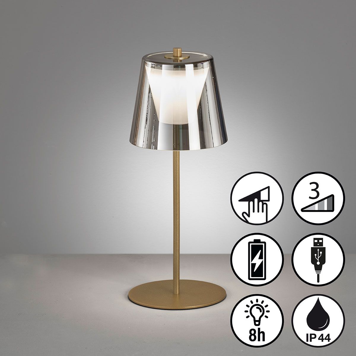 Lampen: LED Aussen Tischleuchte, 35 cm Höhe – Neu (gemäss Beschreibung) aus Kreuzlingen von Smart-Light