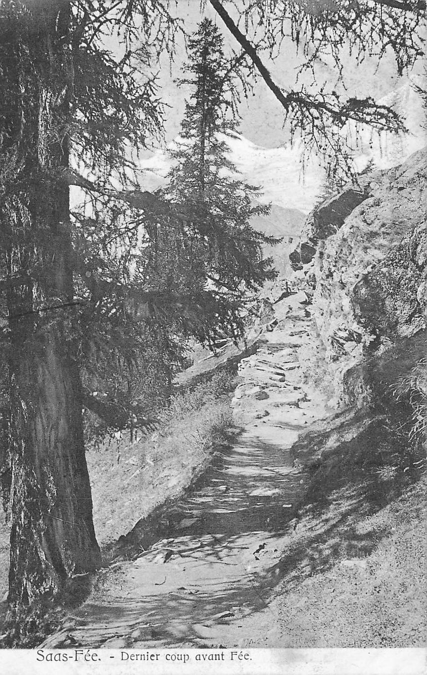 Cartoline postali: Saas fee – Usato da Biasca venduto da Blenio71