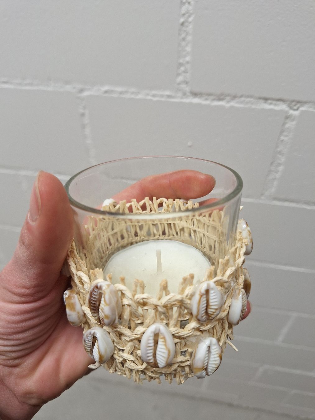 Tutte le decorazioni: Windlicht, Kerzenhalter, Glas mit Muscheln – Nuovo e nell'imballaggio originale da Regensdorf venduto da Schmim 2