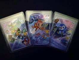 IT 🇮🇹 Set Carte Pokémon Turtwig Chimchar Piplup 
