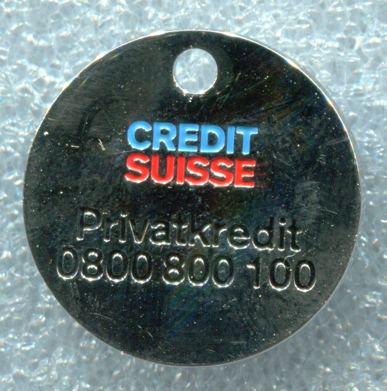 Porte-clés: Einkaufswagenchip  CREDIT SUISSE – D'occasion à Winterthur par Sammleroase 1