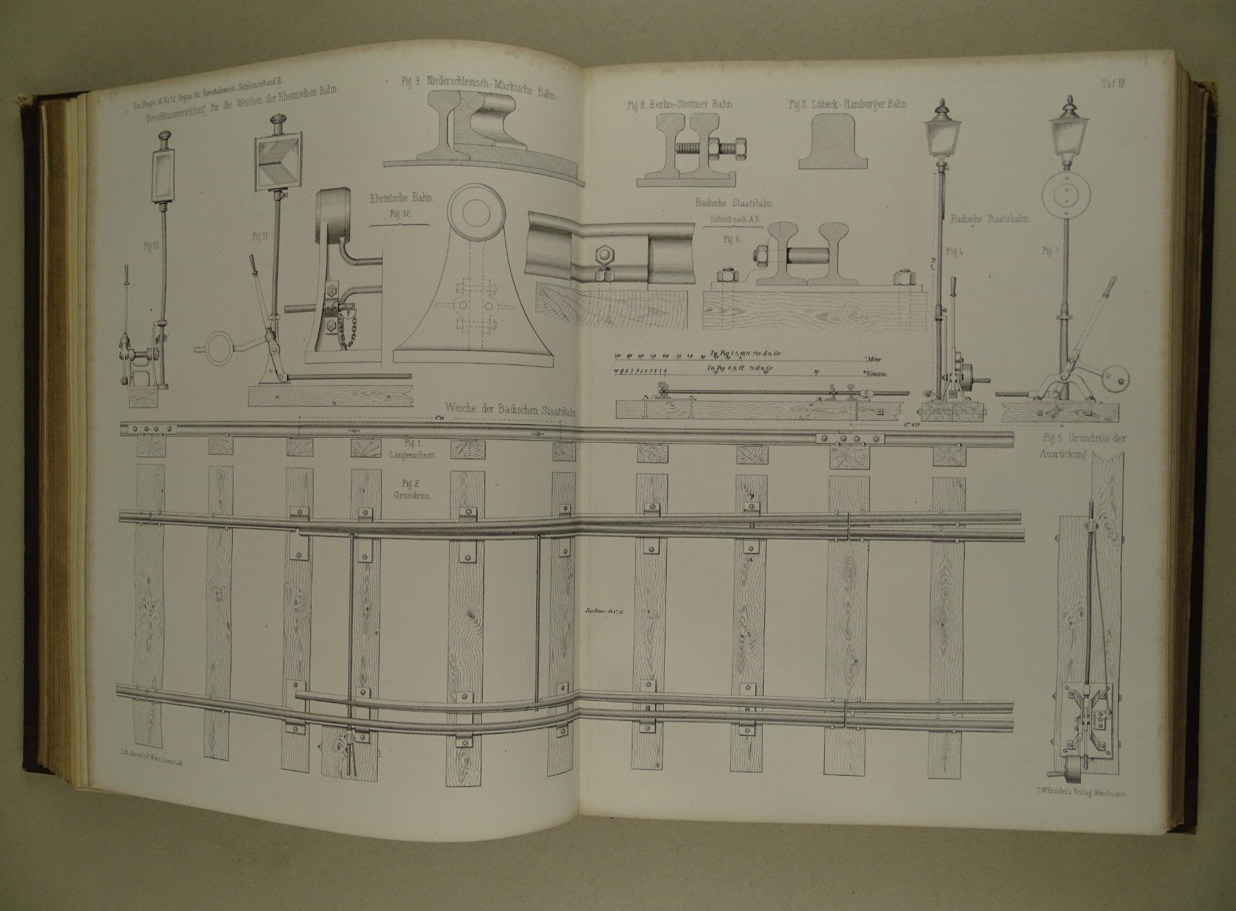 Libri: FORTSCHRITTE DES EISENBAHNWESENS 1869 – Usato da Grüningen venduto da Kartensammler 6