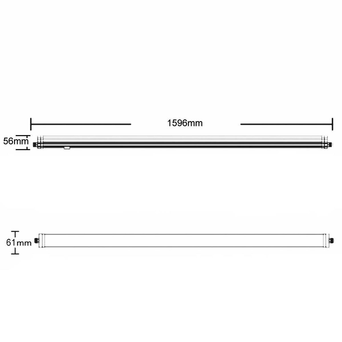 Lampadari & plafoniere: LED Linearleuchte, 4000K, 160 cm Länge – Nuovo (secondo la descrizione) da Kreuzlingen venduto da Smart-Light 6