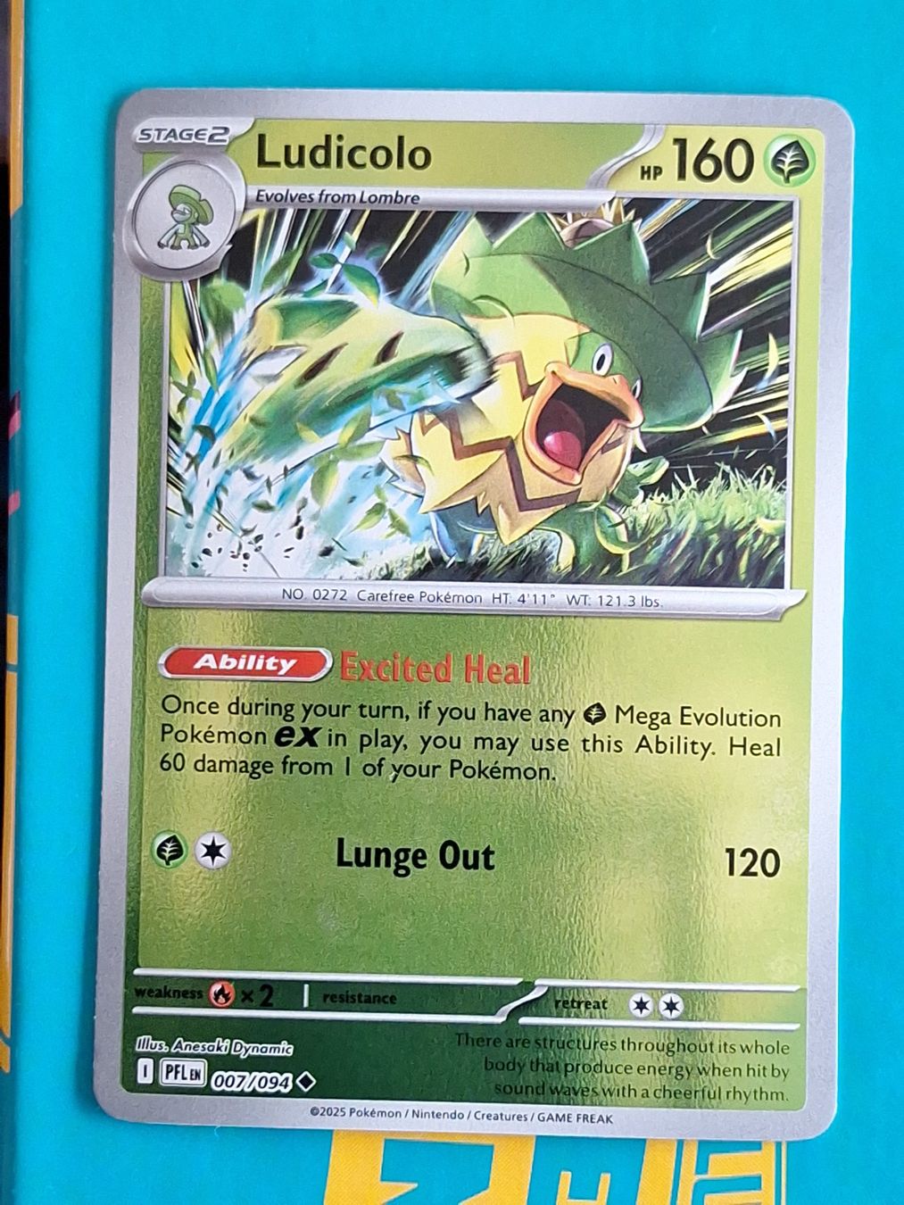 Pokémon Carte collezionabili: Ludicolo - Reverse Holo - Pokemon Phantasmal Flames – Usato da Altstätten SG venduto da GGsGameshop