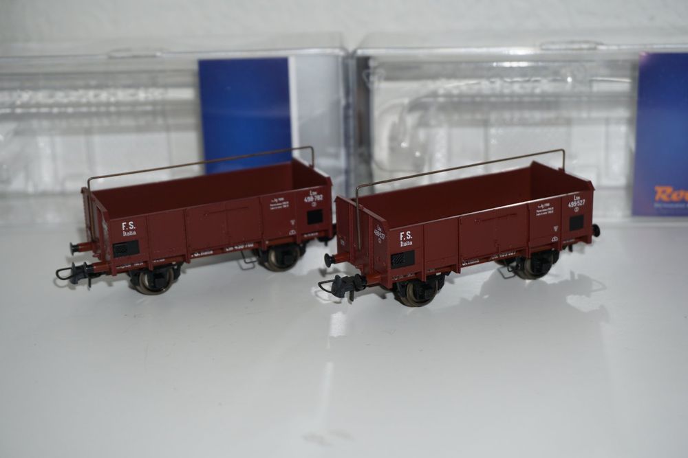 2x Roco - FS offene Güterwagen H0/DC (Gebraucht) in Matten b. Interl ...