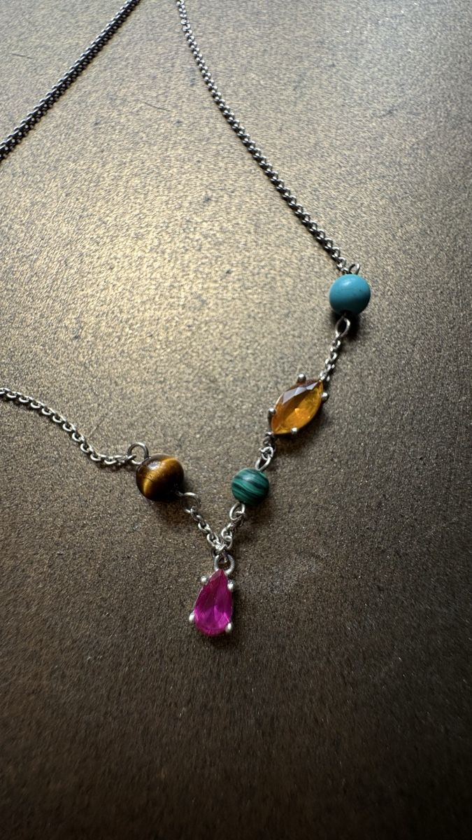 Thomas Sabo Catenine: Silberkette | Thomas Sabo | farbige Steine 🍒 – Nuovo (secondo la descrizione) da Kilchberg ZH venduto da nad_6dwp 5