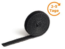 Klett-Kabelbinder, 10 mm x 1 m, schwarz