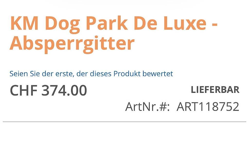 Box & Barriere di sicurezza: Laufgitter/ Absperrgitter Hunde – Usato da Scherzingen venduto da Africola 3