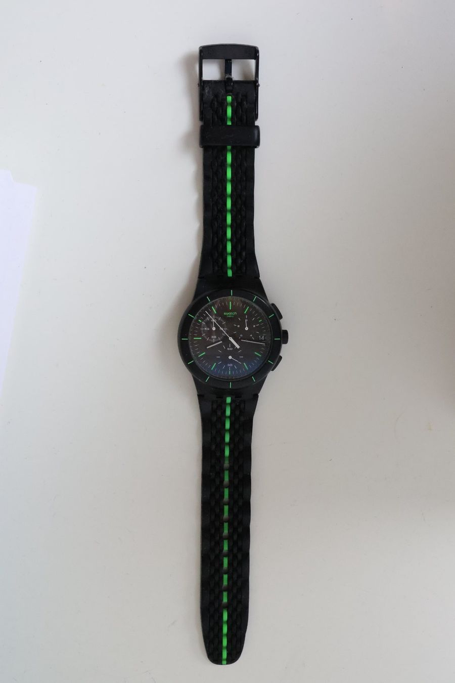 Swatch Orologi: Swatch Armbanduhr mit Datum und Stoppuhr – Usato da Arbon venduto da Flex66 2