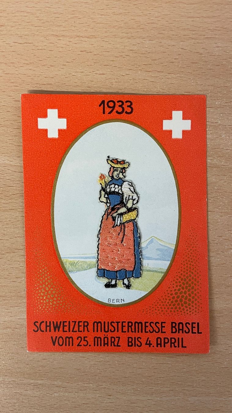 Cartoline postali: Alte Ansichtskarte Schweizer Mustermesse Basel 1933 Rarität – Usato da Glattfelden venduto da cybermaxx