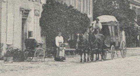 Ansichtskarten: CUDREFIN VD 1908 Postkutsche + Poste – Gebraucht aus Rothrist von Clanx 1