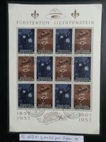 FL 1957 Nr. 304+305 gestempelter Bogen