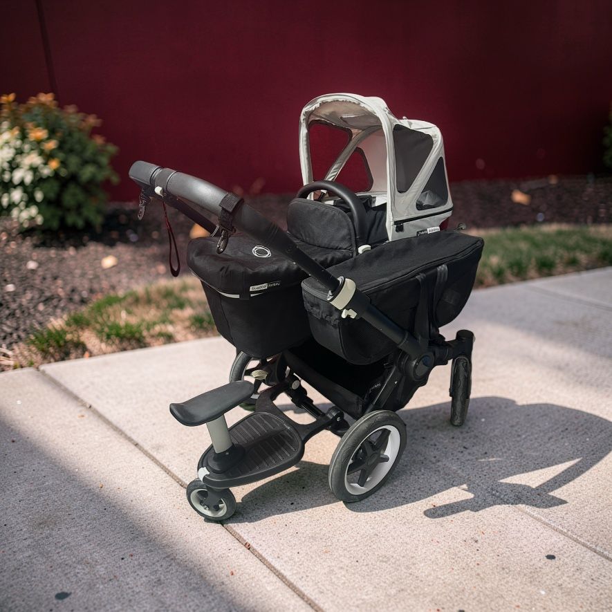 Bugaboo Kinderwagen: Bugaboo Donkey Kinderwagen mit Trittbrett – Gebraucht aus Fulenbach von muesli0445