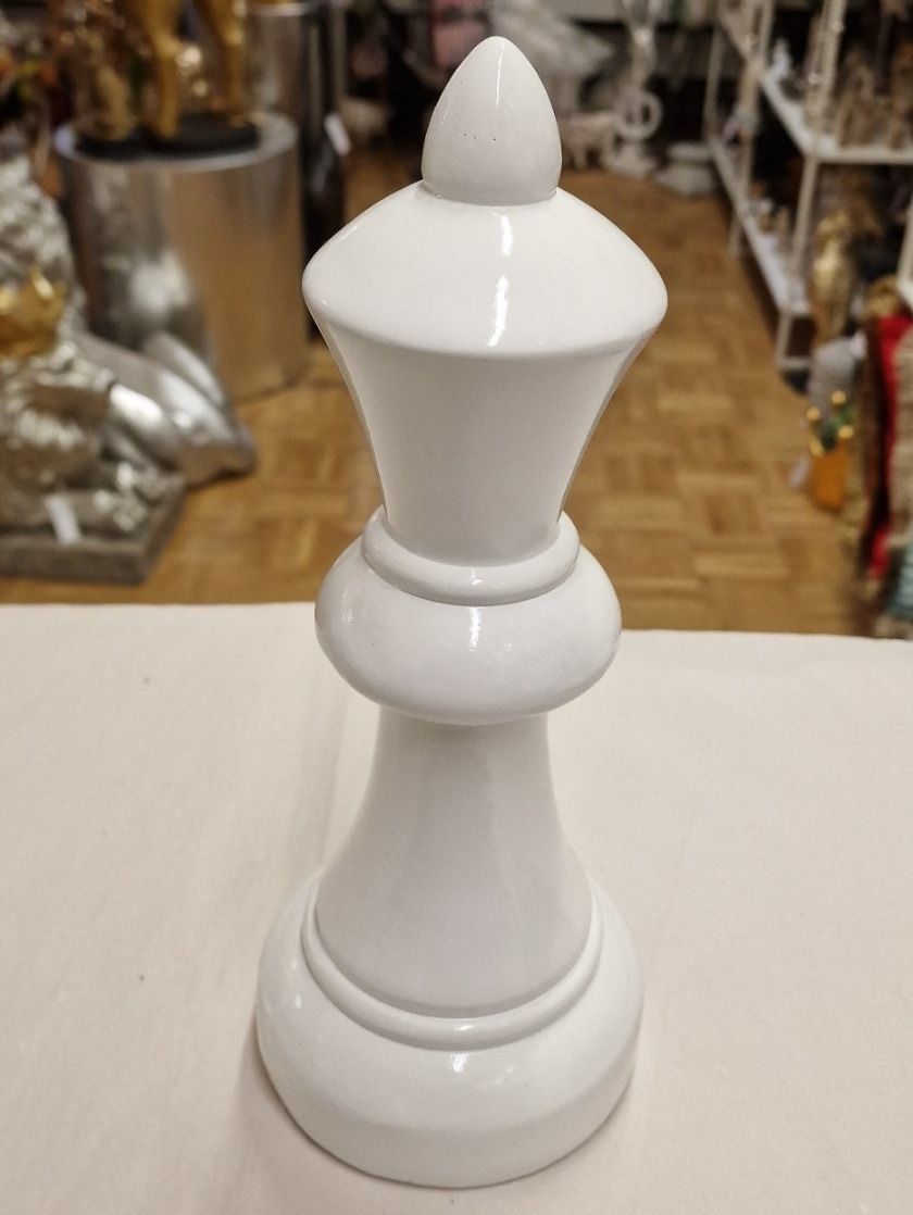 Statuette: Schach Deko-Figur Dame Weiss – Nuovo e nell'imballaggio originale da Schaffhausen venduto da AtelierPudesco