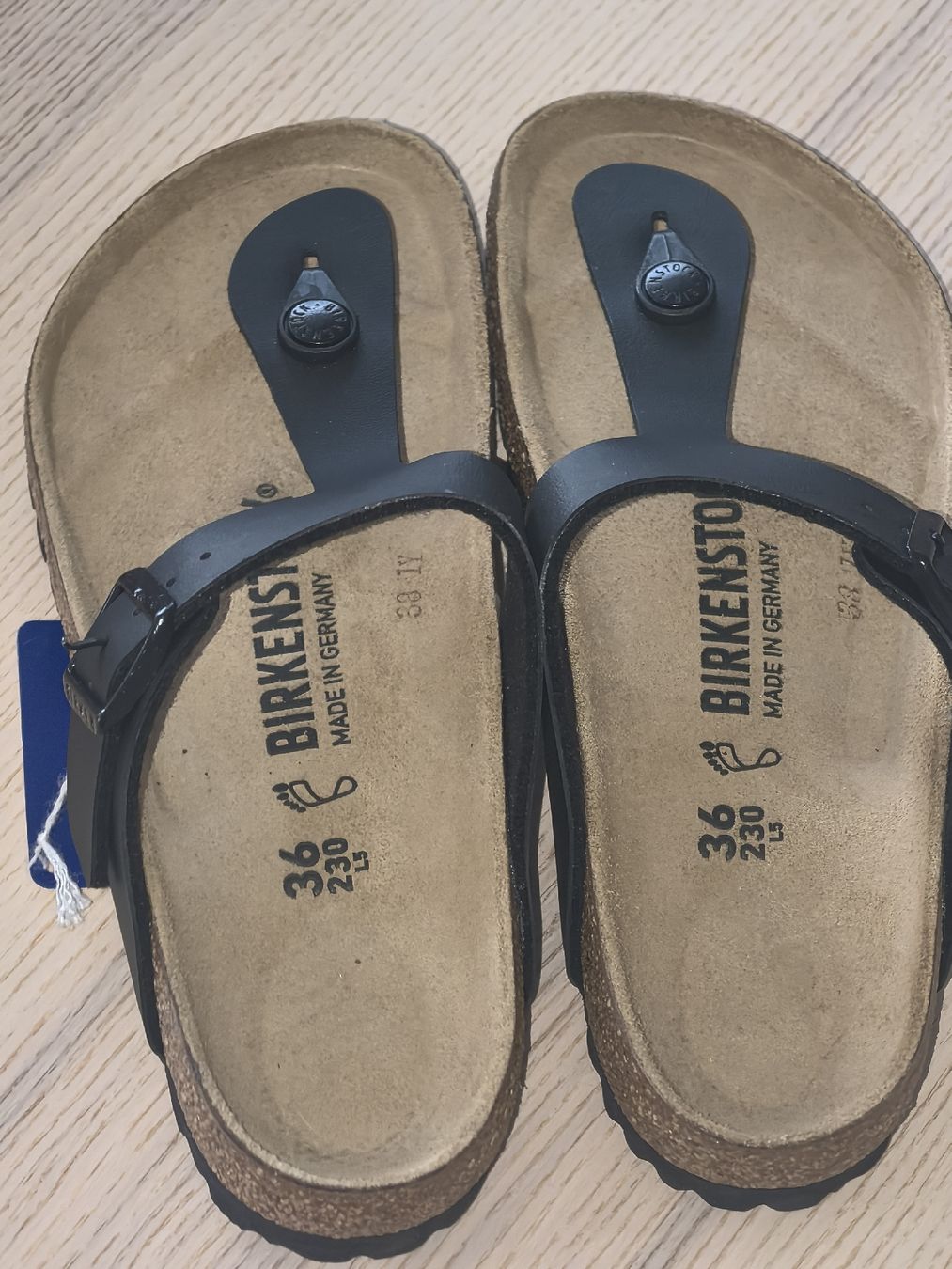 Birkenstock Damenschuhe: Birkenstock Gizeh Schwarz – Neu (gemäss Beschreibung) aus Bad Ragaz von AKahlon 1