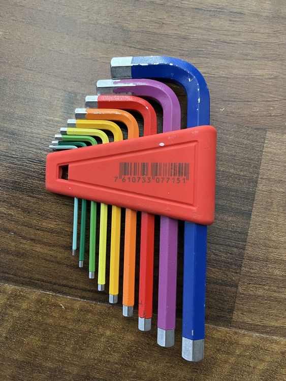 PB Swiss Tools Inbus Set, Regenbogenfarben, Top Zustand! (Neu (gemäss ...