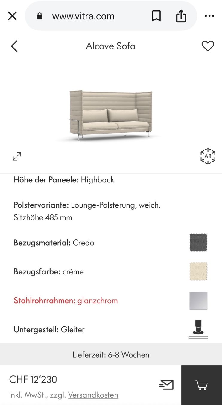 Vitra Sofas: SOFA “VITRA” #2 – Gebraucht aus Zürich von NIKI777 9