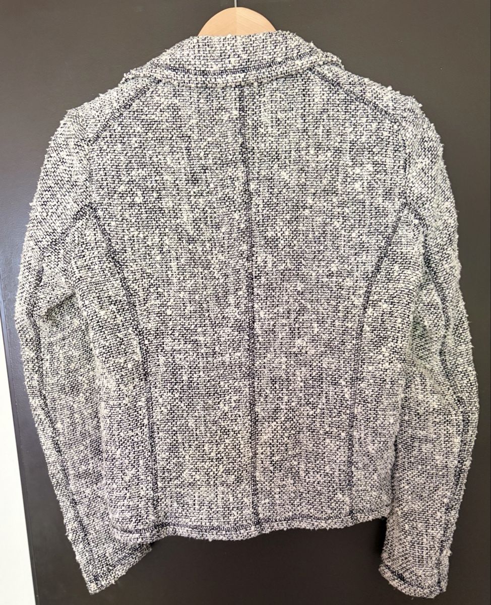 Giacche: Second Female Jacket Grey Tweed Moto Style – Usato da Zürich venduto da FStewart 6