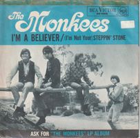 THE MONKEES - I'm A Believer, Single + Autogramm-Karte 1966