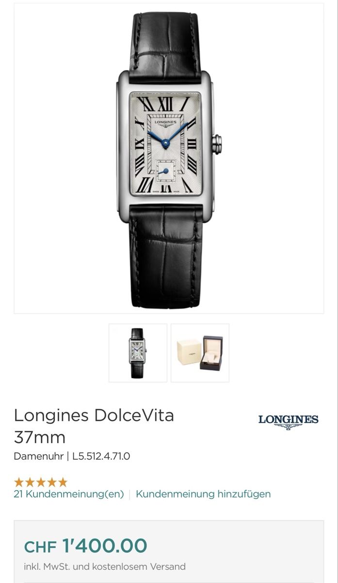 Longines Uhren: Longines Uhr mit neuem Croccoband – Gebraucht aus Burgdorf von N.O.C. 2