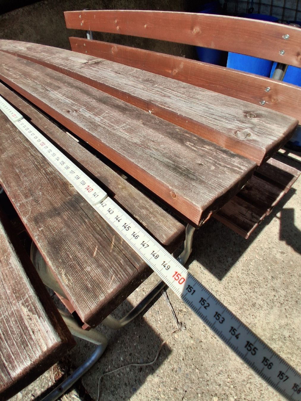 Set di tavolo e panche: 2 Stk Picknick Tische mit Bank – Usato da Trimbach venduto da Tripoli_Trimbach 3