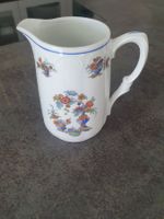 Kanne Porzellan Blumenmotiv blauer Rand Nummer 507