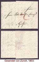 Faltbrief Vorphila 1803