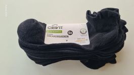 Crivit Herren Sneakersocken, 5 Paar, Gr. 43/44, Neu Cotton