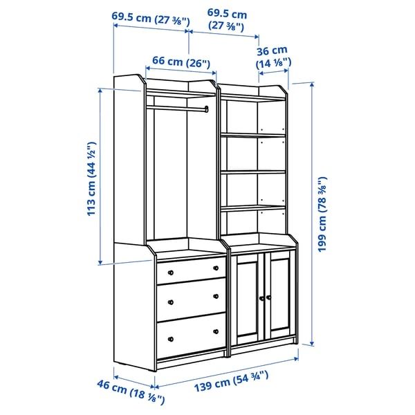 Armadi: Graues Ikea Hauga Regal-/Schrankelement – Usato da Luzern venduto da Andyfeliceunion 2