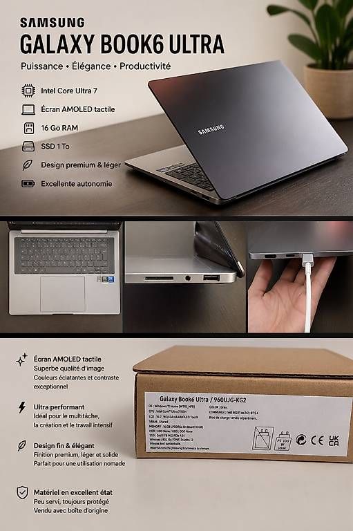 Tablet PC: SAMSUNG Galaxy Book6 Ultra 16 pouces NEUF – Usato da Genève venduto da con_t9yq