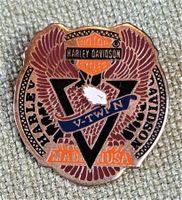 H314 - Pin Harley Davidson V-Twin USA