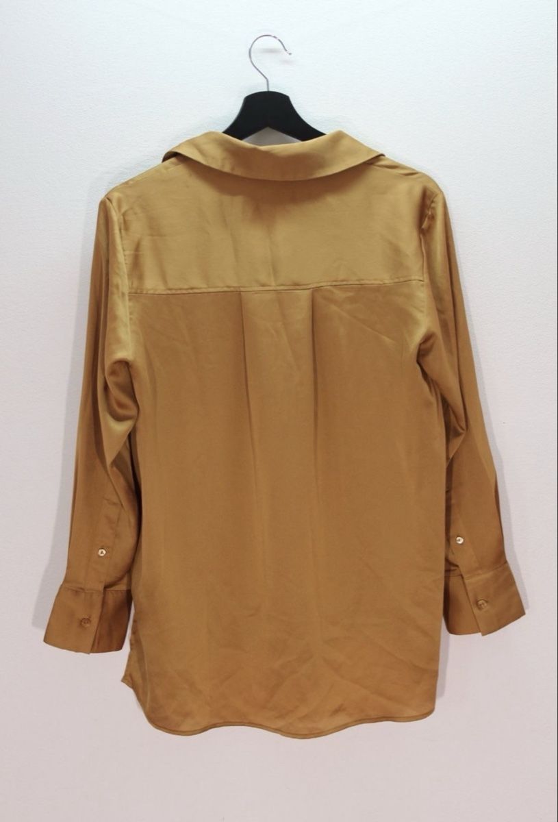 Mango Camicette: Seidige Mango Bluse, Gr. S, Goldbraun! – Usato da Schaffhausen venduto da Fundperle 1