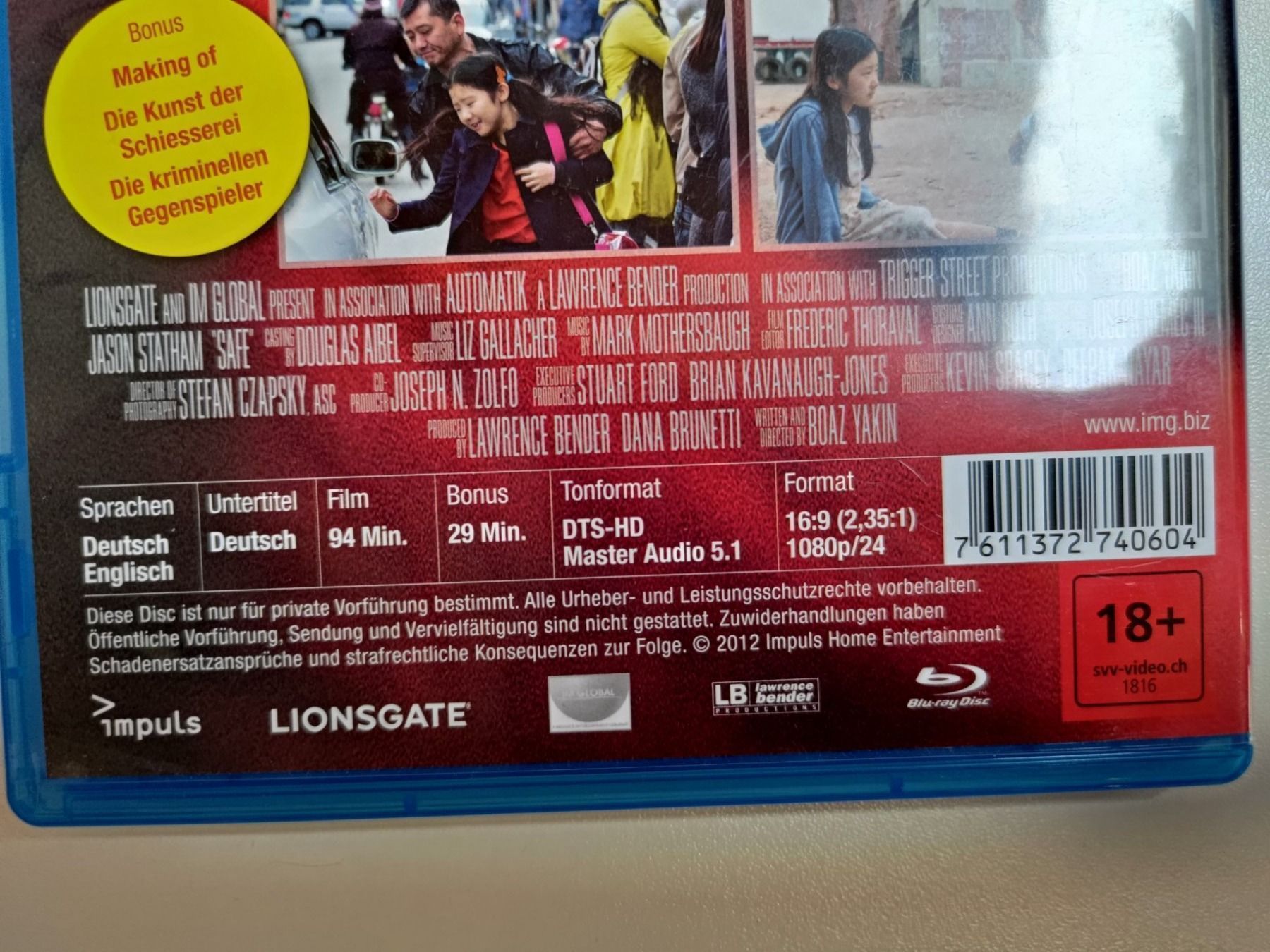 Alle DVDs: Safe – Gebraucht aus Liestal von Kratzilla 3