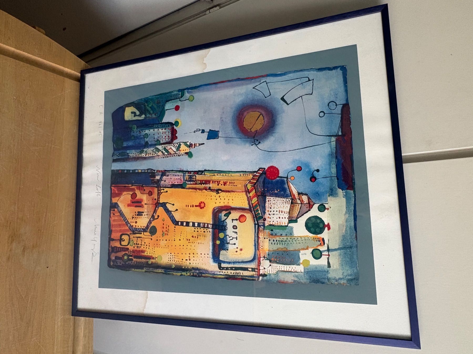 Grafica & Litografie: Bild mit Rahmen "New Loft" E.A. 12/15 signiert – Usato da Frick venduto da Rukki 1