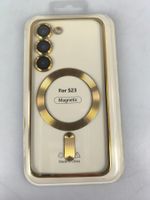 Schutzhülle Samsung S23, neu, goldfarben, magnetisch