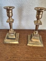 2 bougeoirs vintage en laiton C7