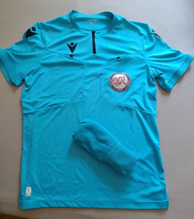 Schiedsrichter Trikot Macron 2022 blau - Gr. M
