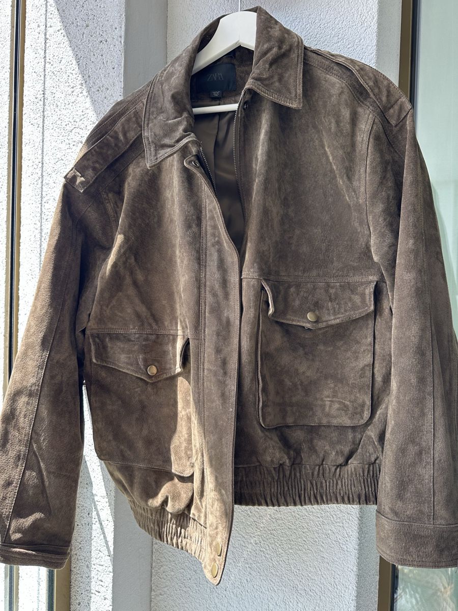 Zara Giacche: Zara Bomberjacke aus 100 % Wildleder – Nuovo (secondo la descrizione) da Lenzburg venduto da selabella