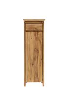 Säule TINY Wildeiche massiv mit Schublade und Türe 90 cm