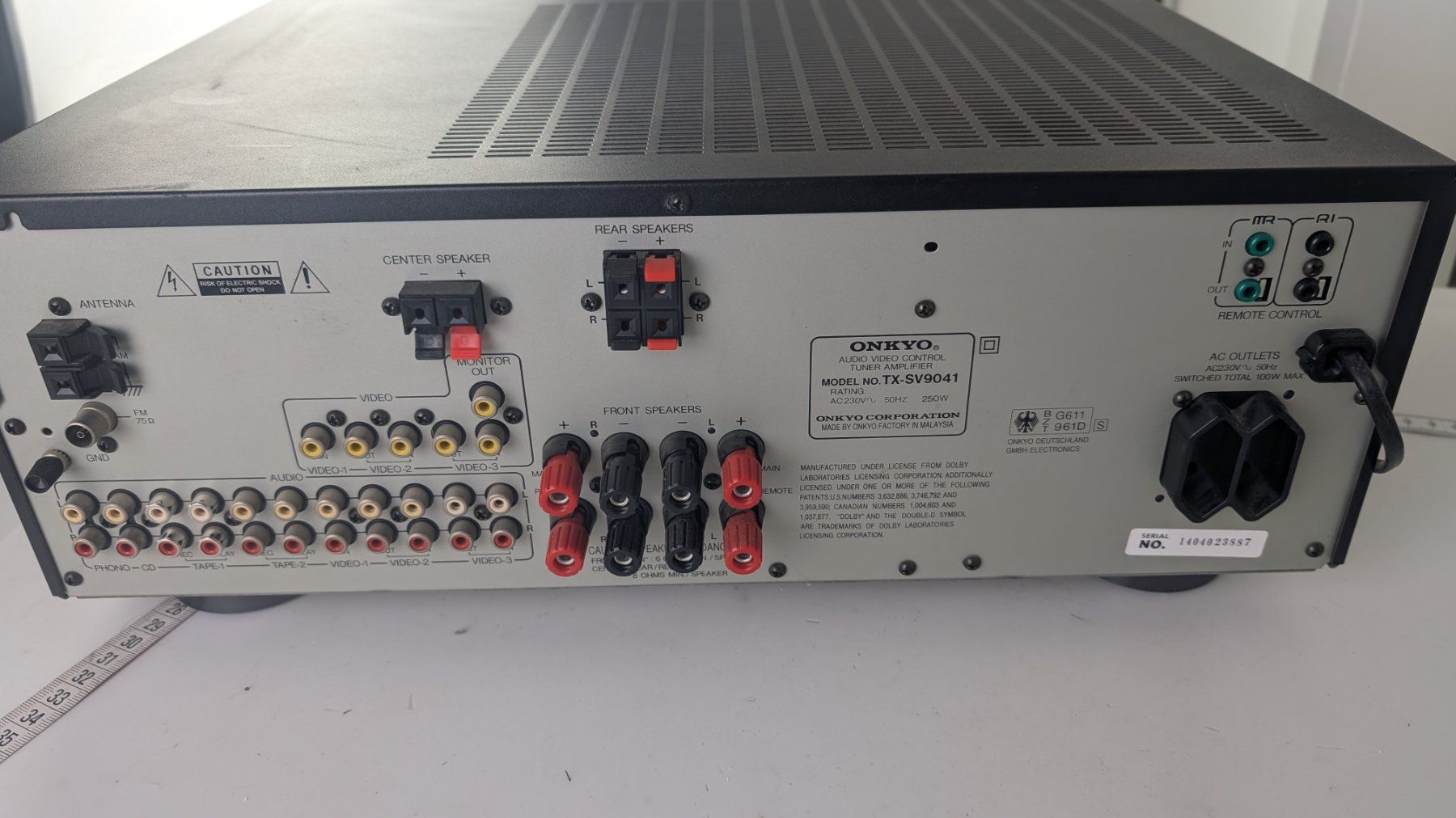 Onkyo Receiver: Onkyo TX-SV9041 Stereo/Dolby Surround Receiver – Gebraucht aus Zürich von axolottchen 2