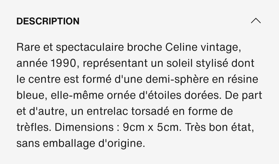 Celine Spille & Fermagli: Rare broche Celine vintage – Usato da Chêne-Bourg venduto da chsandra34 9