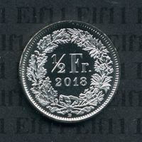 CHF___0.50 2018 stgl * nigelnagelneu! 50 Rappen