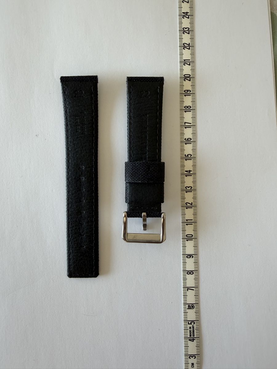 Bracciali & Braccialetti: New canvas watch strap - black, 22mm – Nuovo (secondo la descrizione) da Genève venduto da gau_6t8p 2