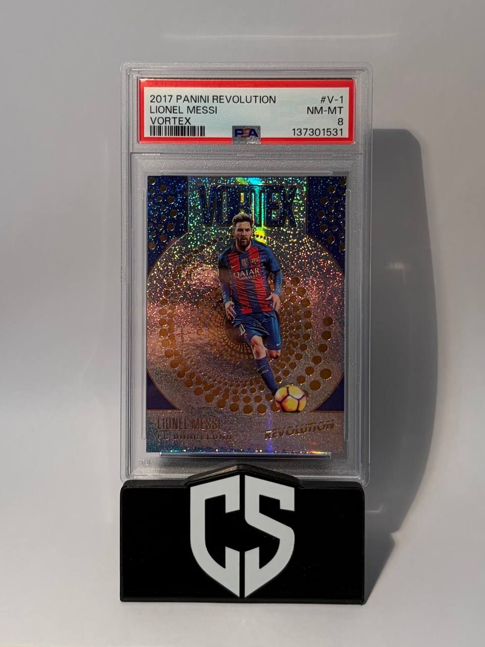 Panini Sammelbilder & Trading cards: 2017 Panini Revolution Lionel Messi Vortex Barcelona PSA 8 – Gebraucht aus Oftringen von collectsupply