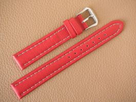 sportl. Certina NOS Uhrenband Leder ROT 16mm oirg. Schliesse