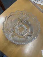 Kristallglasschale Obstschale Vintage 21cm Durchmesser 10cm